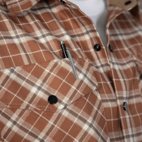 Фото Сорочка “Буревій” Sand/White