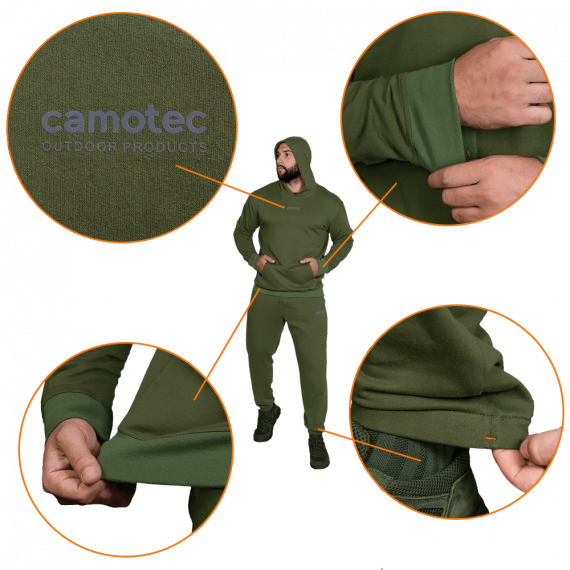 Фото Спортивний костюм Basic Hood Олива