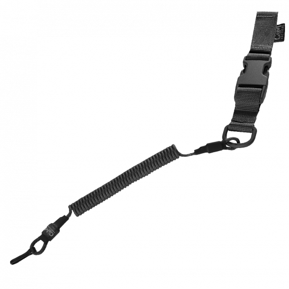 Фото Страхувальний шнур Standard (карабін + фастекс) Чорний