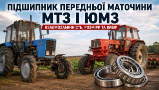 Підшипник передньої ступиці МТЗ і ЮМЗ: взаємозамінність, розміри та нюанси вибору