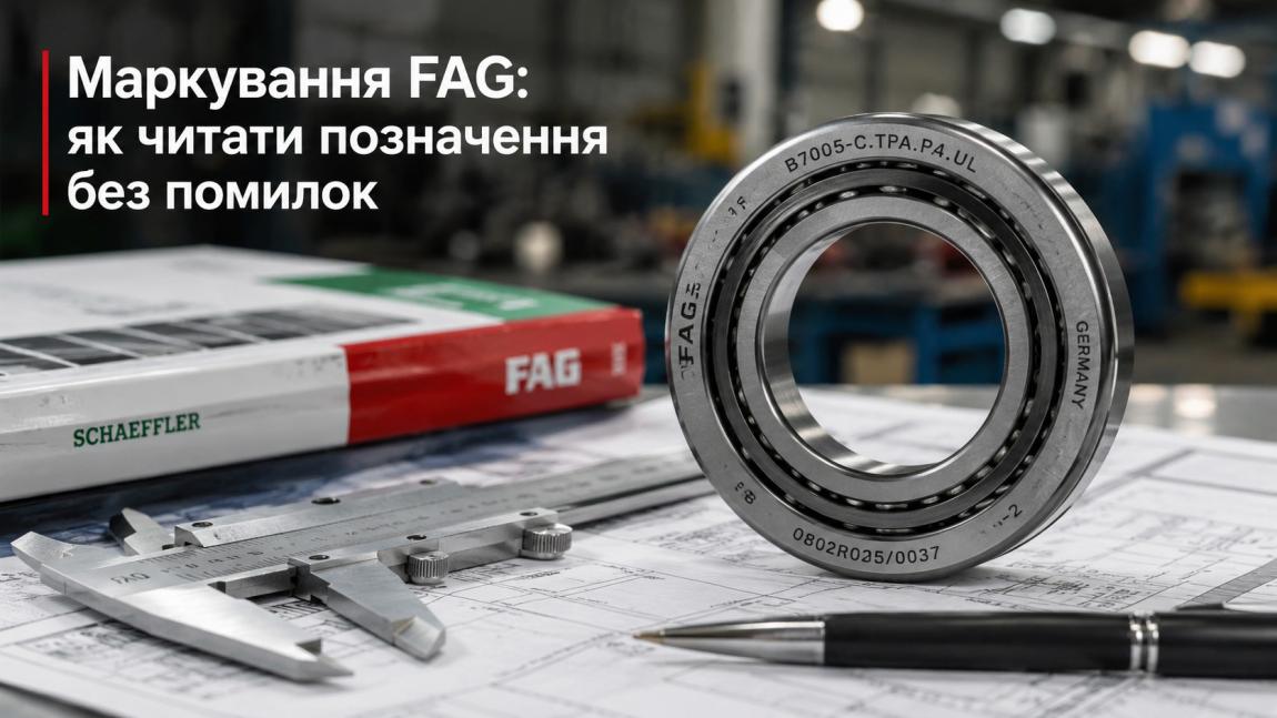Маркування підшипників FAG (Schaeffler): розшифровка суфіксів TVP, XL, X-life та таблиця аналогів з SKF