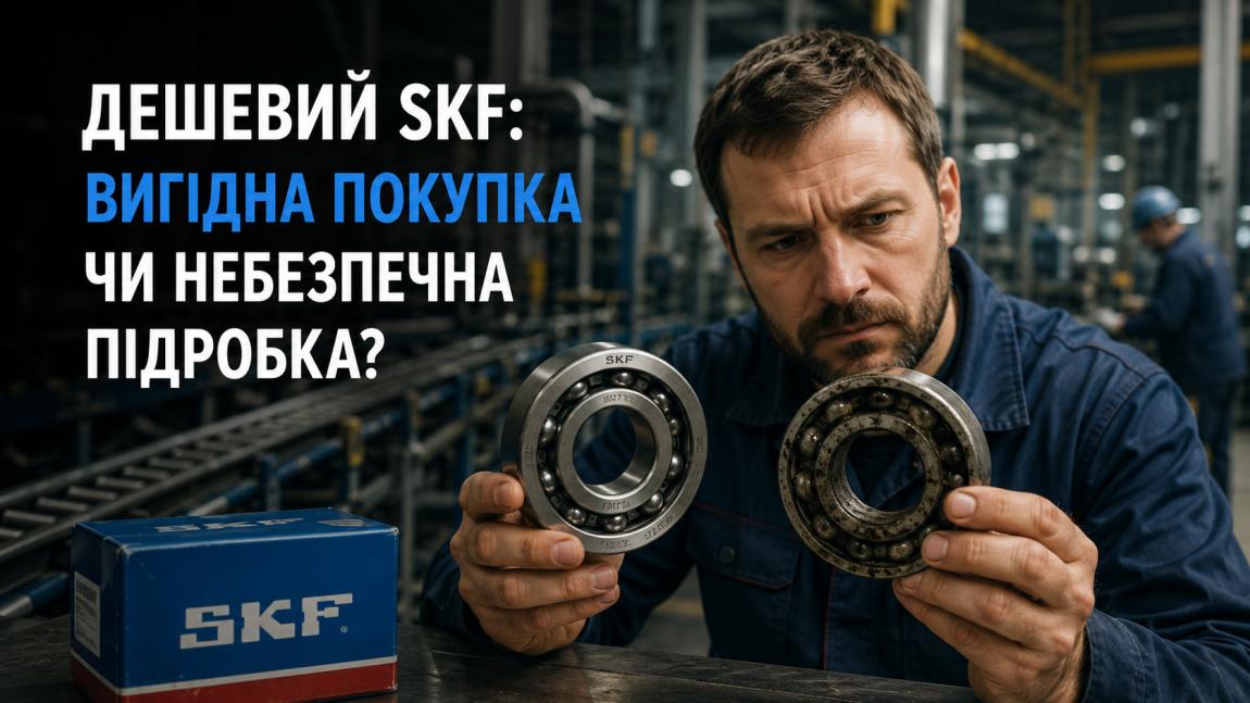 Дешевий SKF: як не купити підробку і чому ціна нижче ринкової має насторожити