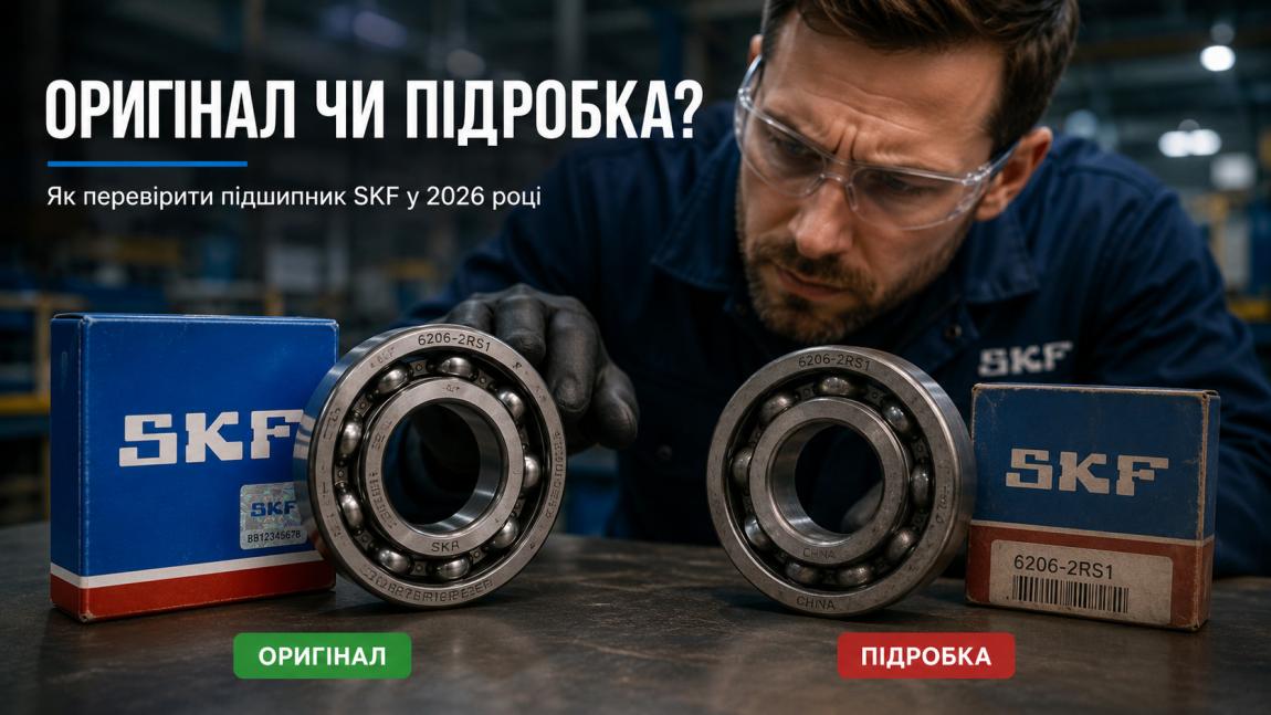 Як відрізнити оригінальний підшипник SKF від підробки: чек-лист та огляд 2026