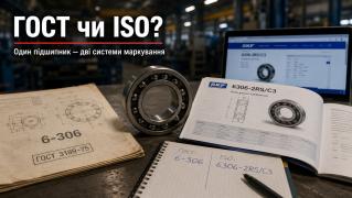 ГОСТ проти ISO: відмінності в маркуванні підшипників і таблиця відповідності