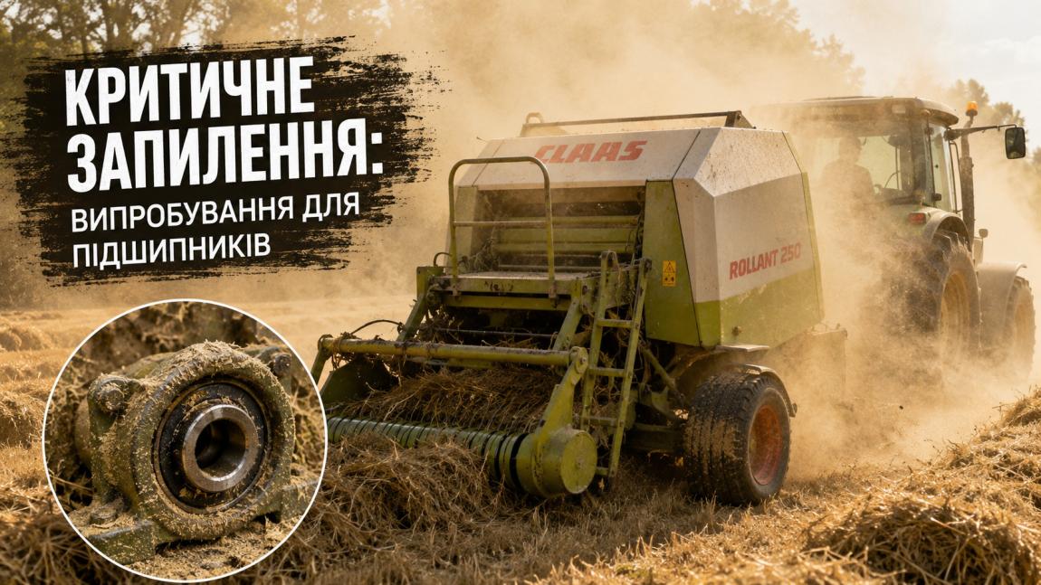 Підшипники для прес-підбирачів Claas, Welger, John Deere топ-10 позицій, що працюють в умовах критичної запиленості
