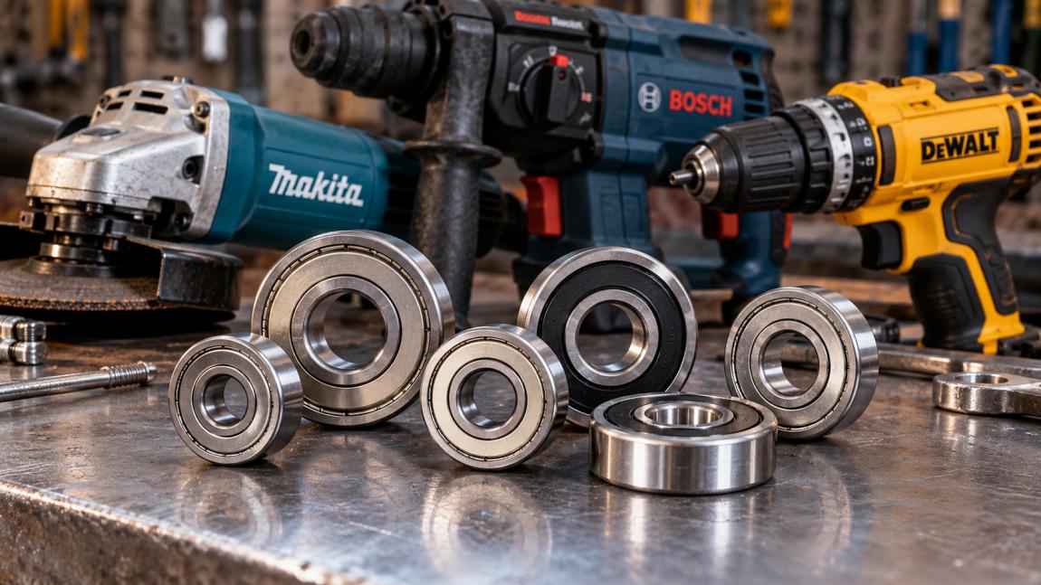 Підшипники для болгарок (КШМ), перфораторів та дрилів (Makita, Bosch, DeWalt): розміри та номери 607, 608, 609, 626, 627, 629