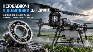 Підшипники з нержавіючої сталі (Stainless Steel, марка SS / AISI 440C) для дронів: захист від вологи, солі та роботи в екстремальних умовах