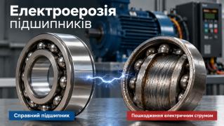 Струмоізольовані підшипники (INSOCOAT) у приводах з частотними перетворювачами: чому виникають електрокорозійні руйнування та як їх уникнути