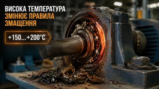 Високотемпературні мастила для підшипників (до +200°C і вище): огляд складів на основі полісечовини та синтетики