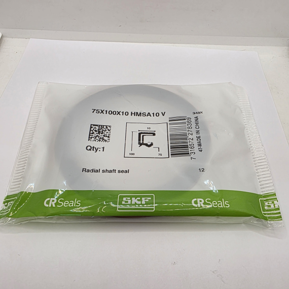 Фото Манжетне ущільнення / сальник 75X100X10 HMSA10 V 200 °C SKF