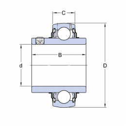 Закрепляемый подшипник UC 215 (480215)