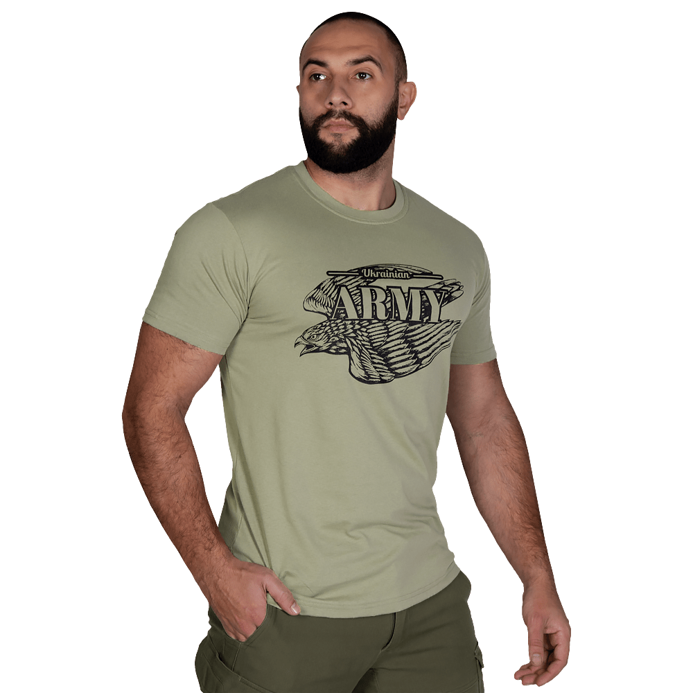 Футболка Bavovna Falcon Cotton Хакі (7473), S