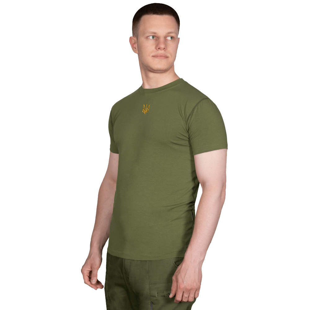Футболка Modal Зелена (золотий тризуб) (7200), XXXL