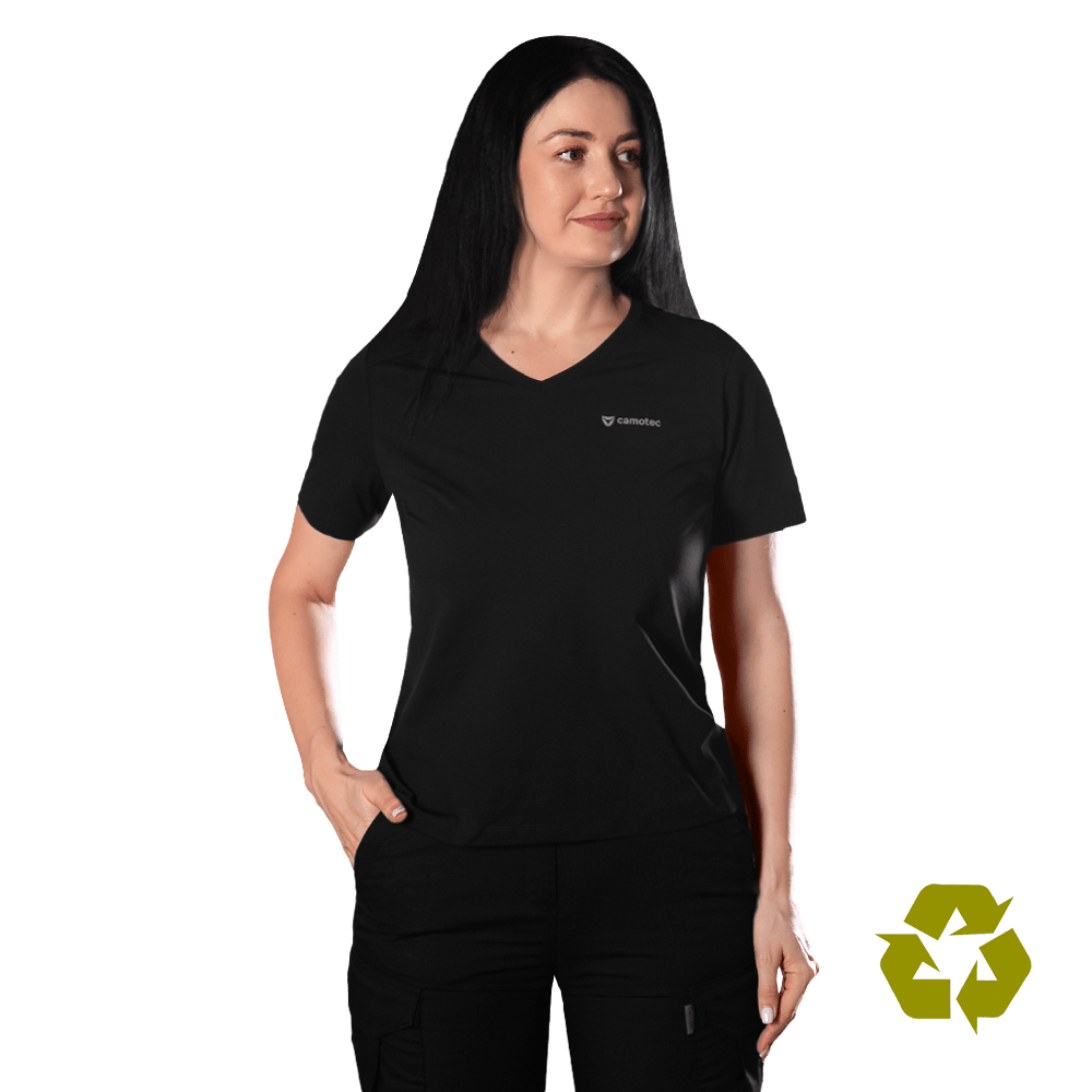 Футболка Pani Totem Logo V-neck Чорна (8284), XXL