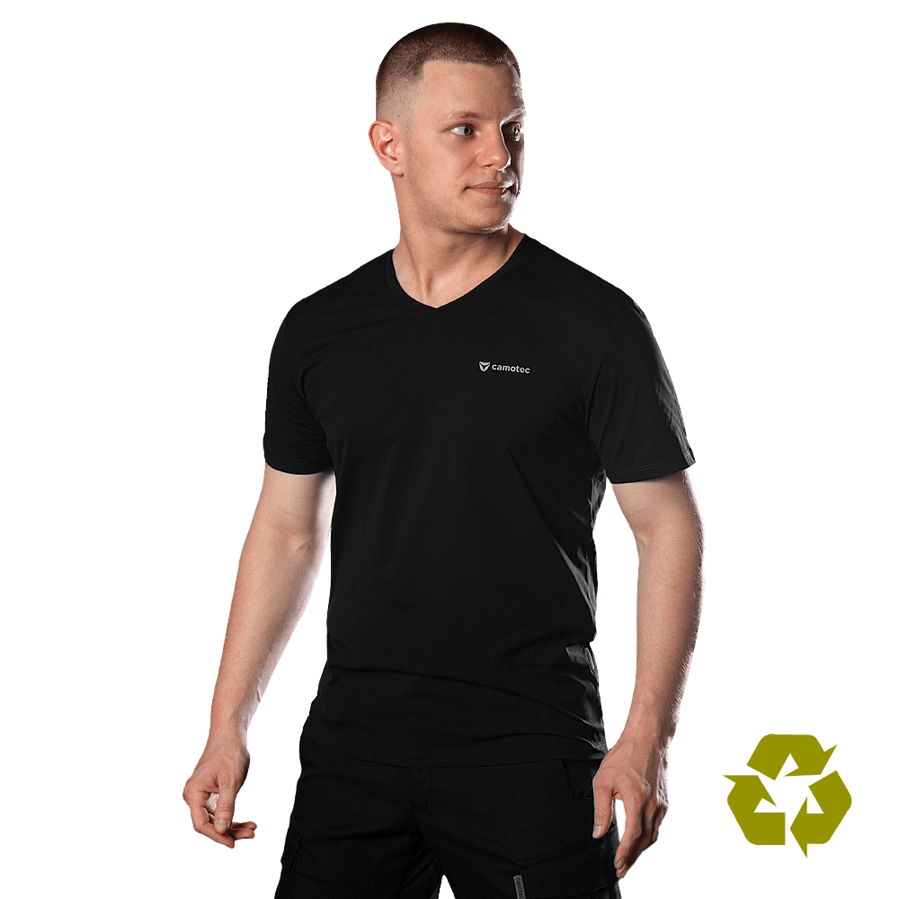 Футболка Totem V-neck Чорна (8283), XXL