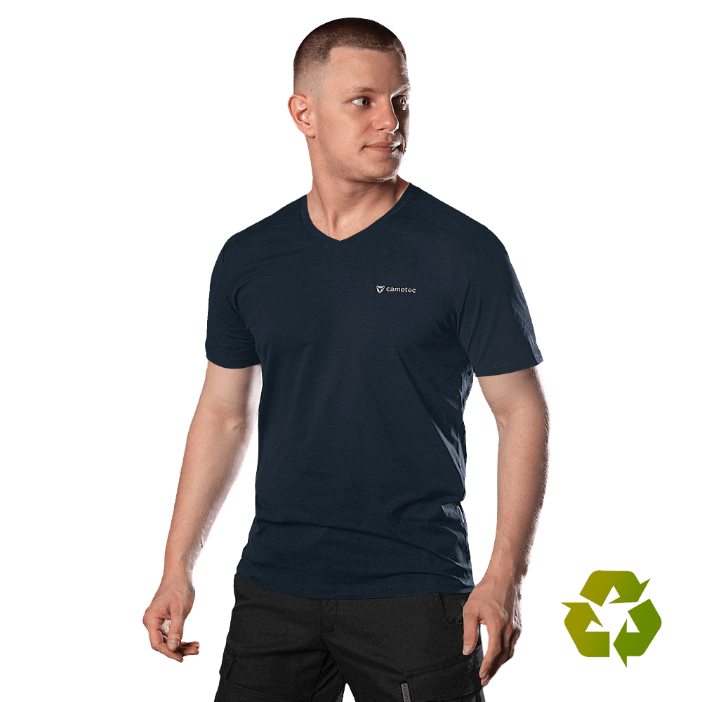 Футболка Totem V-neck Темно-синя (8282), XXL
