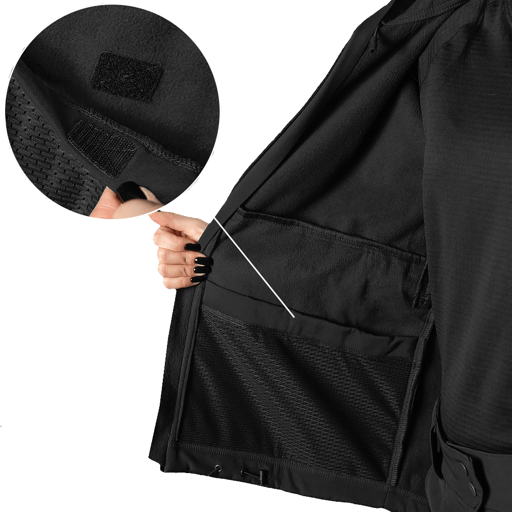 Женская куртка Stalker SoftShell Черная 7442 — 6