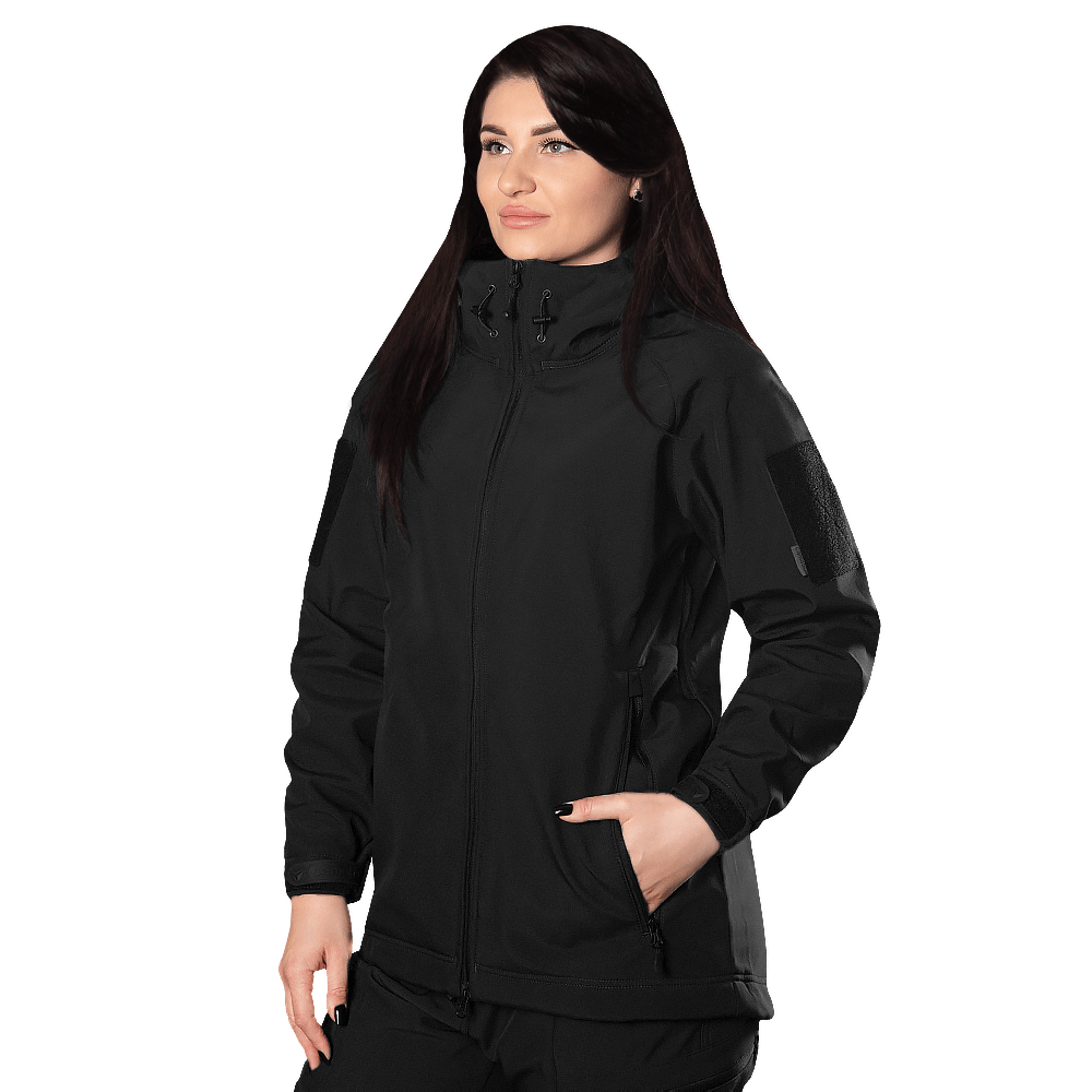 Женская куртка Stalker SoftShell Черная 7442