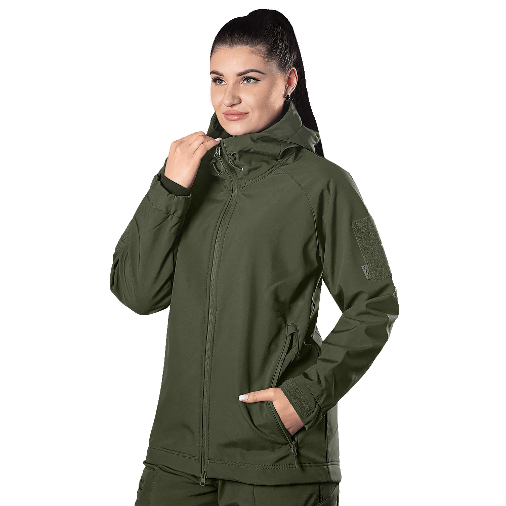 Жіноча куртка Stalker SoftShell Олива (7441), XXXL