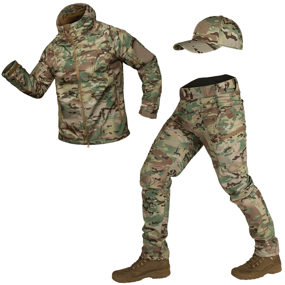 Комплект Softshell (Костюм+Бейсболка) Multicam (8358), M