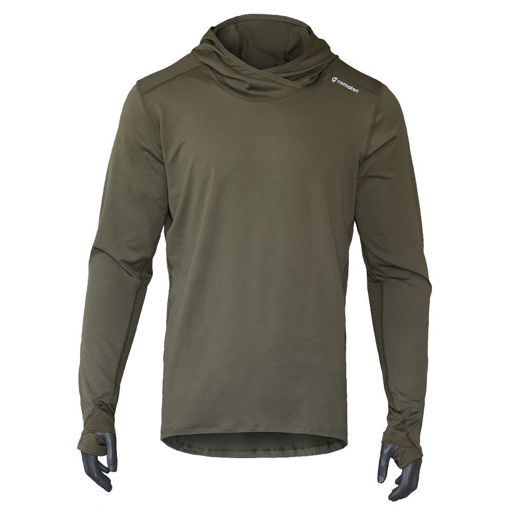 Лонгслів Chiton Hood CoolPass Олива (5784), M