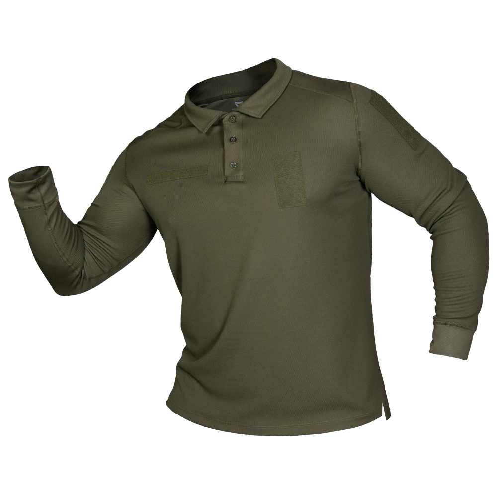 Поло CM Army ID Long CoolPass Pique Олива (7368), M