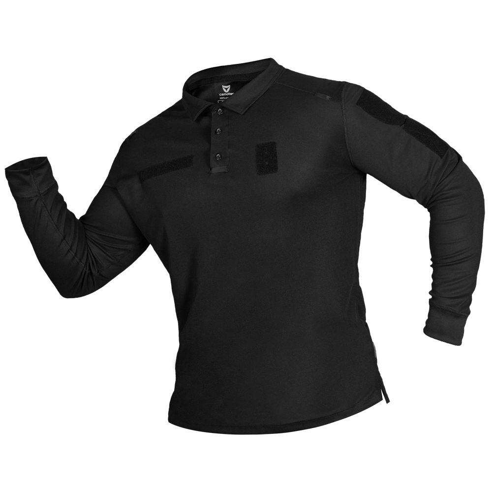 Поло Paladin Long LT CoolPass Pique Light Чорне (7367), XL