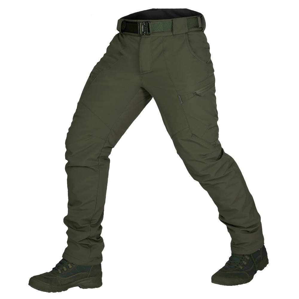Зимові штани SoftShell Олива (6614), XXL
