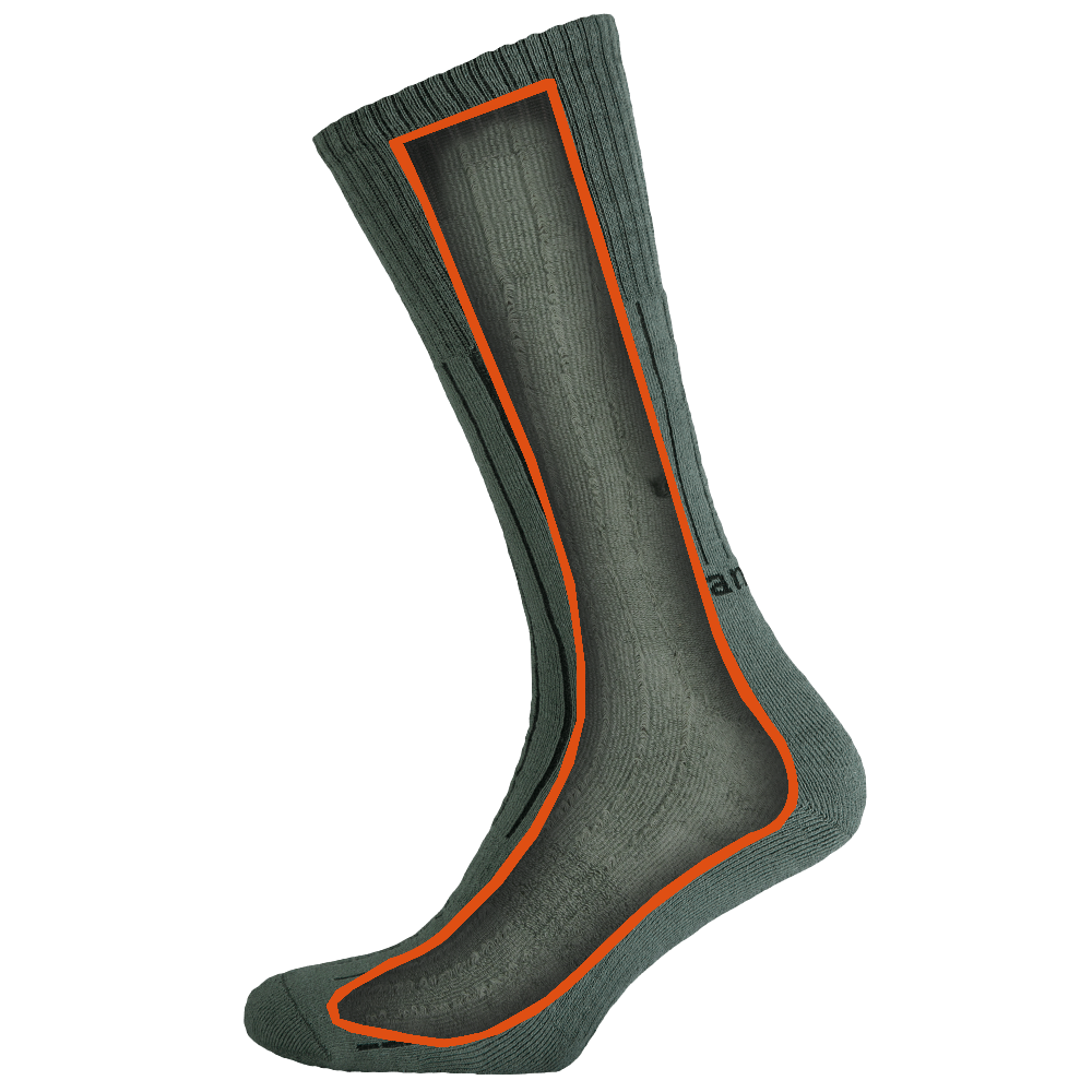 Трекинговые носки TRK Long Khaki 5848 — 3