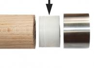 Tapas finales para pasamanos de madera