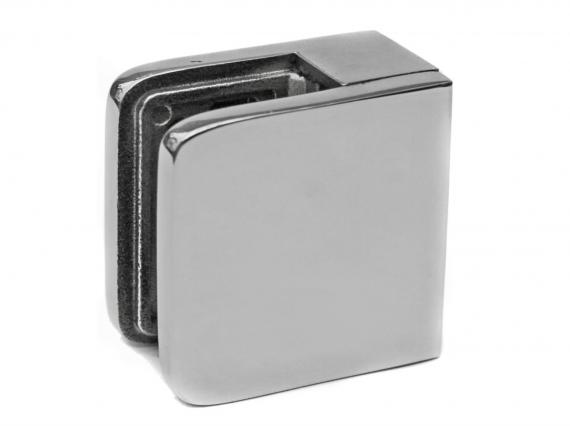 Foto Abrazaderas para vidrio 45x45mm para superficies planas, AISI 316, Pulido