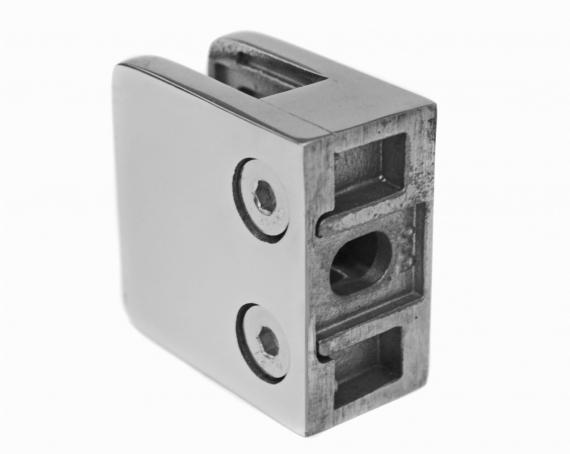 Foto Abrazaderas para vidrio 45x45mm para superficies planas, AISI 316, Pulido