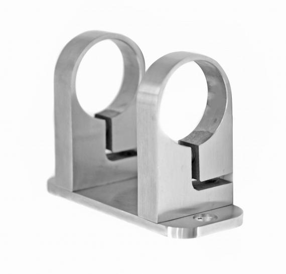 Foto Abrazaderas verticales Ø 42,4 mm, AISI 304, SATINADO.