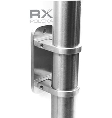 Foto Abrazaderas verticales Ø 42,4 mm, AISI 316, SATINADO.