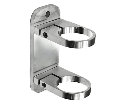 Foto Abrazaderas verticales Ø 42,4 mm, AISI 316, SATINADO.