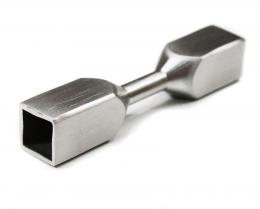 Accesorio cuadrado 10/10 mm, AISI 304, SATINADO