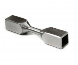 Accesorio cuadrado 10/10 mm, AISI 304, SATINADO