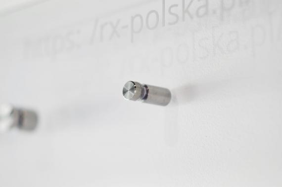 Foto Adaptador de vidrio Ø 12 mm, dist. 20 mm, para plano, AISI 304, SATINADO