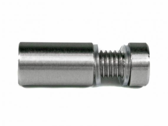 Foto Adaptador de vidrio Ø 12 mm, dist. 20 mm, para plano, AISI 304, SATINADO