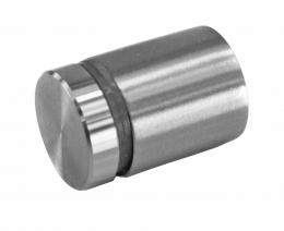 Adaptador de vidrio Ø 15/15 mm M8 para plano, AISI 304, SATINADO