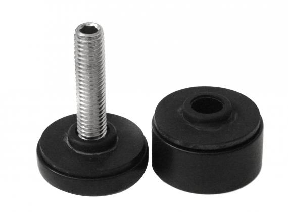 Foto Adaptador de vidrio Ø 30/13 mm M8, AISI 304, RAL 9005 mate