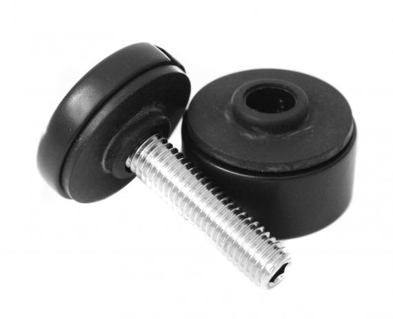 Foto Adaptador de vidrio Ø 30/13 mm M8, AISI 304, RAL 9005 mate