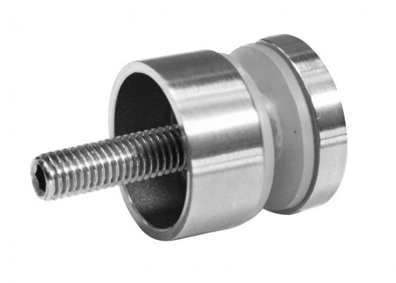 Foto Adaptador de vidrio 30/13mm orificio 8,5mm, AISI 304, SATINADO