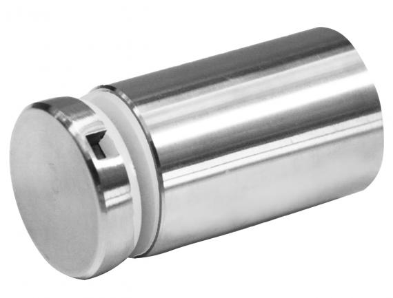 Foto Adaptador de vidrio 30/40mm rosca M8, AISI 304, SATINADO