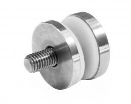 Adaptador de vidrio 30/4mm orificio 8,5mm, AISI 304, SATINADO