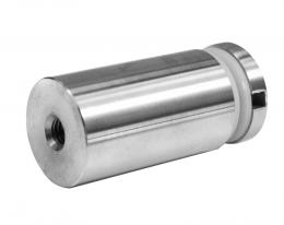 Adaptador de vidrio 30/50mm rosca M8, AISI 304, SATINADO