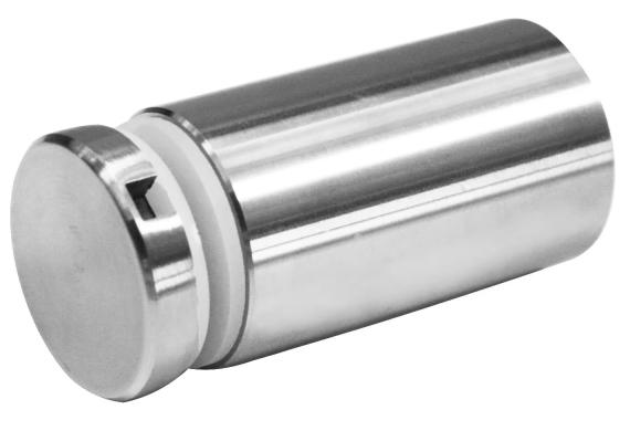 Foto Adaptador de vidrio 30/50mm rosca M8, AISI 304, SATINADO