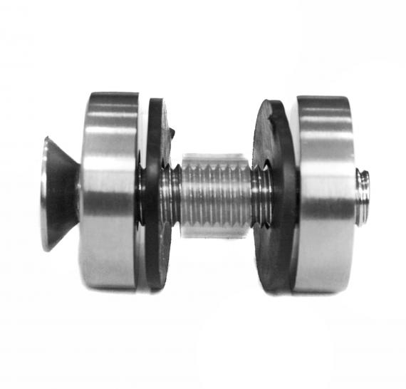 Foto Adaptador de vidrio 30/8mm orificio 10,5mm, AISI 304, SATINADO