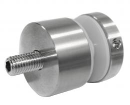 Adaptador de vidrio 40/20mm rosca M10, AISI 304, SATINADO