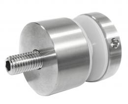 Adaptador de vidrio 40/30mm rosca M10, AISI 304, SATINADO